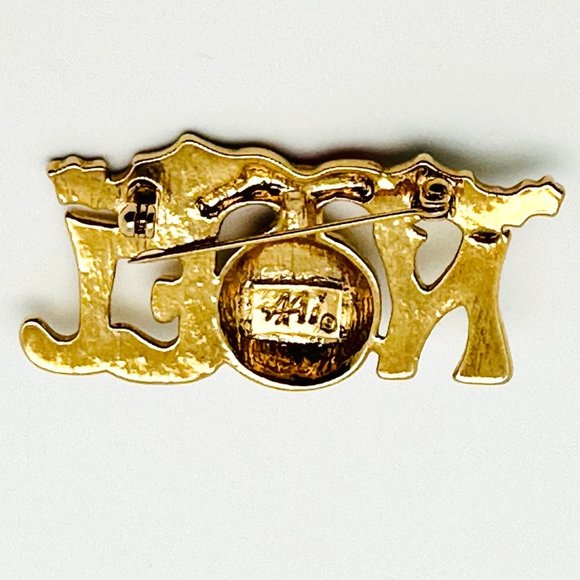 Vintage Christmas Noel Brooch by AAi - Picture 3 of 4